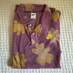 Nike Floral Terry Cloth Polo